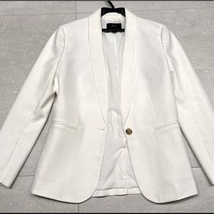 White linen j crew blazer never worn